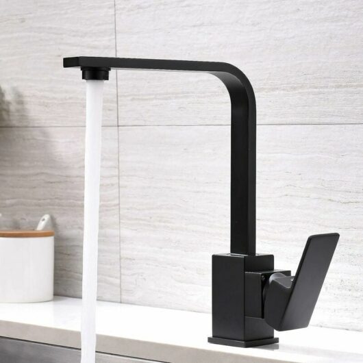 Volavo - Kitchen mixer tap sink faucet 360° rotatable sink faucet Sink faucet black