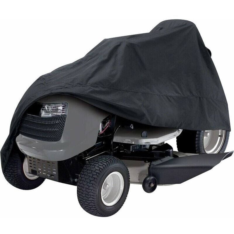 Waterproof Heavy Duty Lawn Mower Cover for Outdoor Tractor Universal Fit Durable All Seasons Weather UV Dust Snow Proof Windproof for Garden Tractor