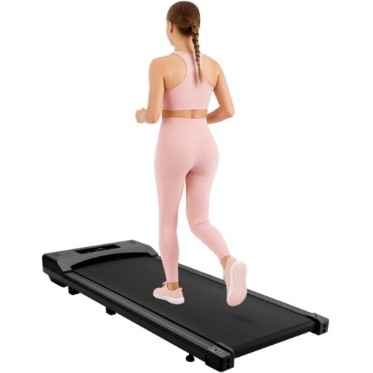 Youyijia Walking Pad Treadmil Portable Walking Pad Treadmill, Remote Control and LED Display,Adjustable Speed,Treadmills for Home Office Aerobic