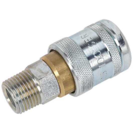 Sealey AC23 PCL100 Coupling Body Male 1/2" BSP Pack of 1