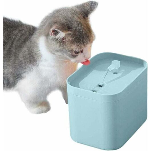 1.5L Silent Cat Water Fountain, Cat and Dog Fountain, Cat Water Fountain with Tap Design, Filters Various Hairs, Automatic Cat Water Fountain