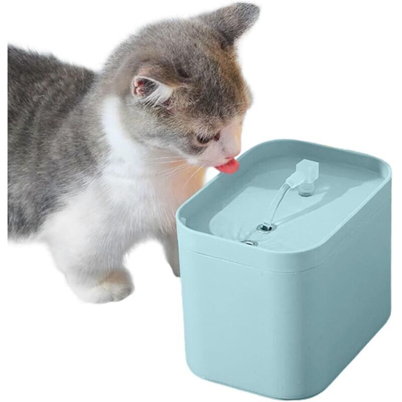 1.5L Silent Cat Water Fountain, Cat and Dog Fountain, Tap-Shaped Cat Water Fountain, Filters Various Hairs, Automatic Cat Water Fountain