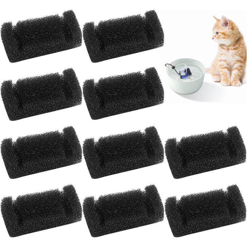 10-piece foam filters for cat fountains, sponge filters for cat fountains