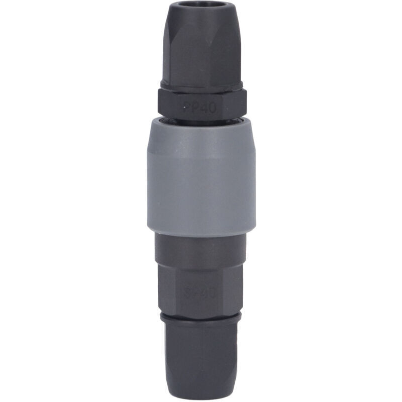10 pieces type C pneumatic fittings in plastic and steel self-locking PU tube quick connector compressor accessories (SP40 + PP40 12x8mm 1/2in thread)