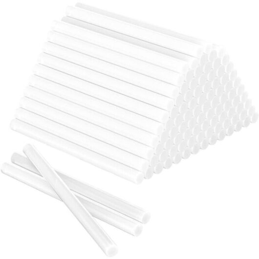 100pcs Hot Glue Sticks, Universal Transparent Glue Sticks for Hot Glue Guns, Ideal for DIY, Crafts and Hobbies - 100 x 7mm