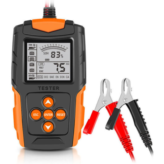 12V/24V Car Battery Tester, LCD Digital Battery Analyzer, Car Charging Diagnostic Tool