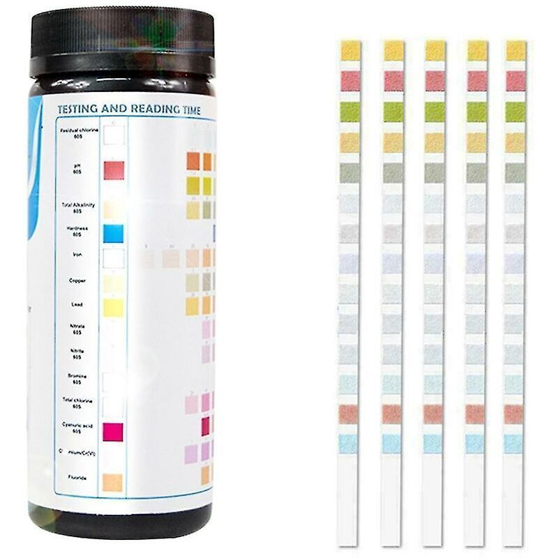 14-in-1 Drinking Water Test Kit, Water Quality Test for Well and Tap Water, 50 Pieces