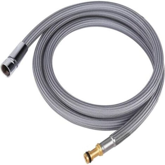 159560 Replacement hose set for Moen kitchen faucet hose, Moen extendable faucet hose, grey