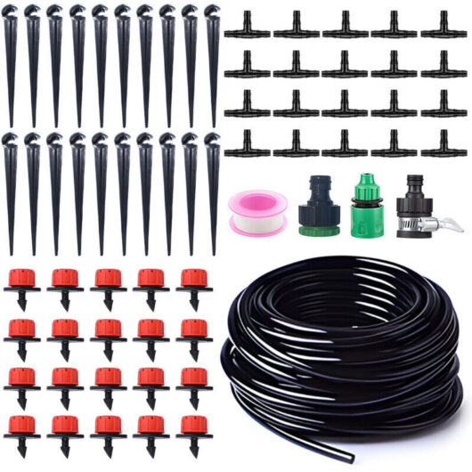 15m irrigation kit with 20 adjustable PVC nozzles for balconies