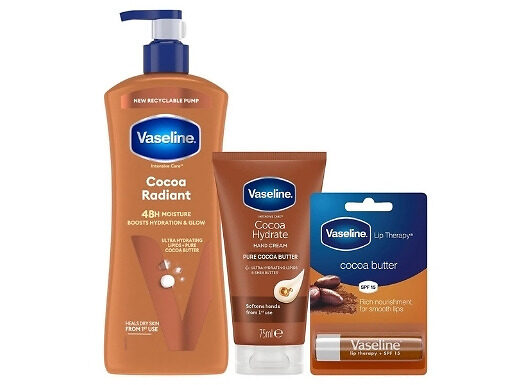 3-Piece Vaseline Cocoa Radiant Bundle