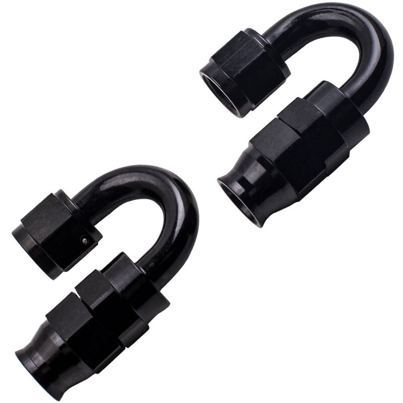 BFO - 20FT AN6 Stainless Steel ptfe E85 Silver Fuel Line Black Fitting Hose Kit