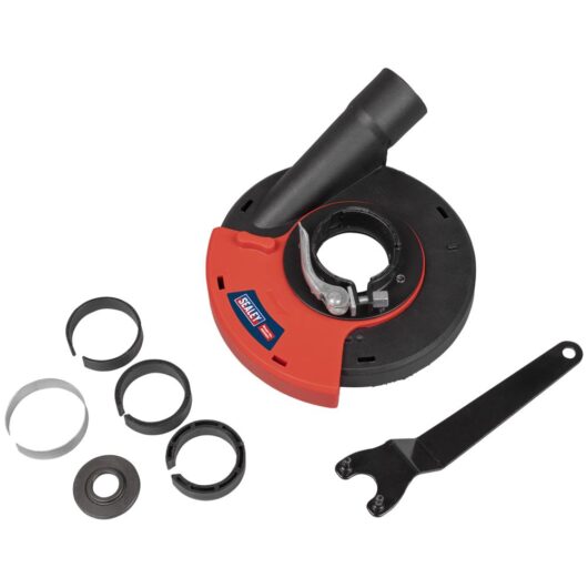 Sealey Adjustable Grinding and Sanding Dust Shroud for 115mm and 125mm Angle Grinders