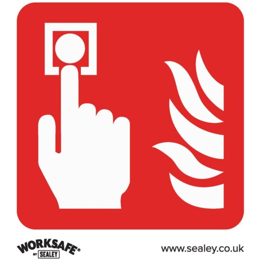 Sealey Rigid Plastic Fire Alarm Symbol Sign