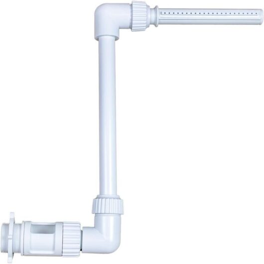 Waterfall fountain for spas and pools, suitable for pools with 1.5" threaded return fittings