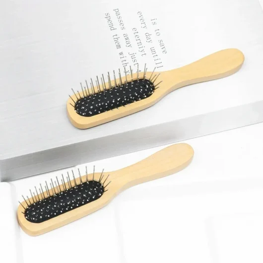 Wig Comb Brush High Elastic Air Cushion Comb Wooden Hair Brush for Wig Scalp Massage Hair Brush
