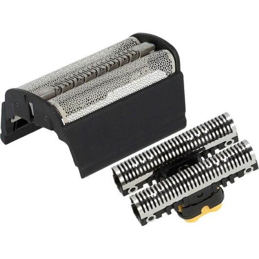 vhbw Combi-Pack Shaving Part compatible with Braun Flex Integral 5505, 5506, 5507, 5510 Electric Shaver, Foil + Blades, Black