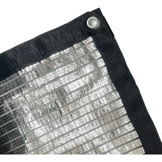 x 2 m aluminum shade netting, 75%-80% cooling, outdoor aluminum sun protection with eyelets for garden plants