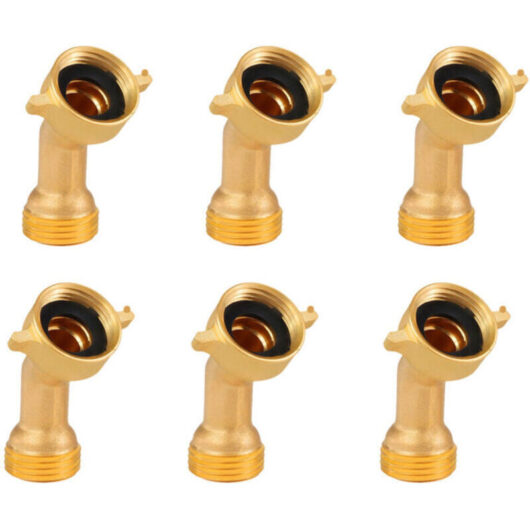 3/4" RV 45° Hose Elbow - Solid Brass Hose Fitting