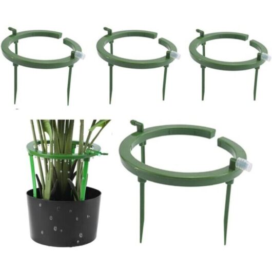 4-Piece Drip Ring Set, Hydro Drip Irrigation Systems, Drip Emitter, Drip Ring with Integrated 1/8 Inch Barbed Inlet Fitting, for Planting, Soilless