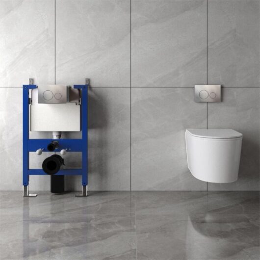 Acezanble RimlessWall Hung Toilet &0.82M Concealed Cistern Frame Set