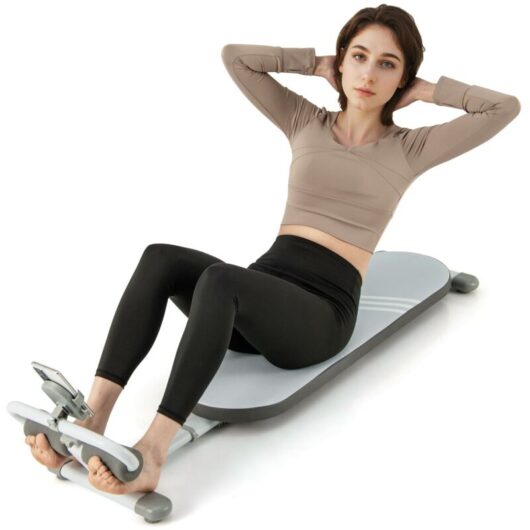 COSTWAY Multifunctional Sit Up Bench Adjustable Workout Bench-Blue
