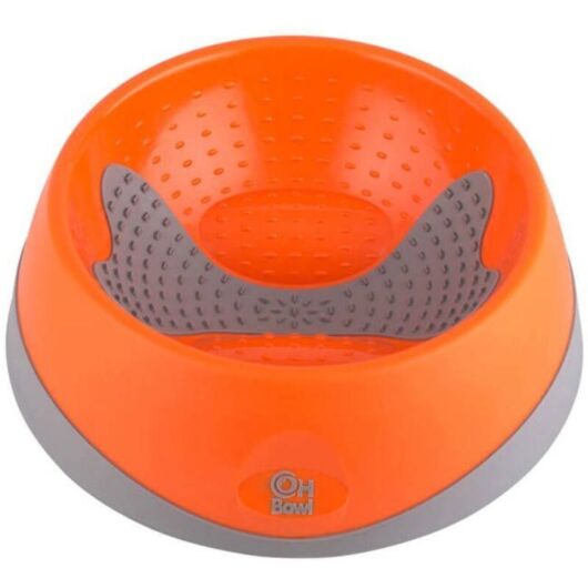 Dog Bowl - OH - Small - Orange - 17 cm - Dental Cleaning