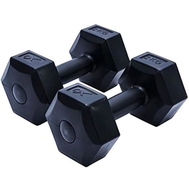 Dumbbells - KOOPMAN - 2KG - Set of 2 pcs - Black - Compact and durable design