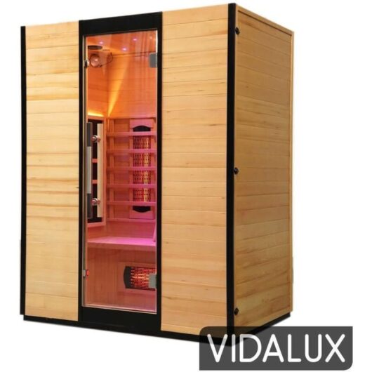 Vidalux - Platinum 3 Person Full Spectrum Infrared Sauna With Complete Heat