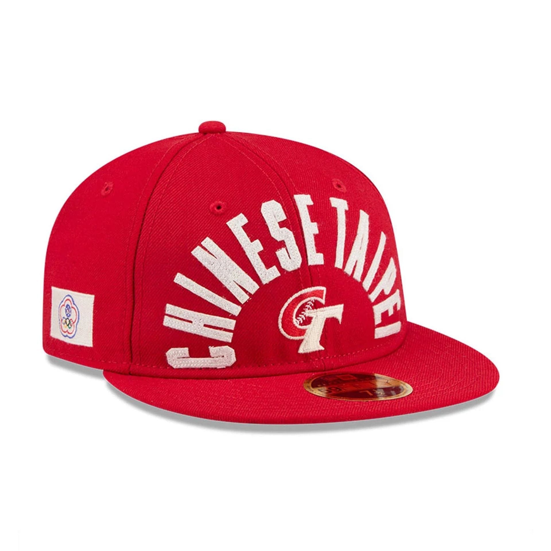 WBC Taipei Classical Script Red Retro Crown 59FIFTY Fitted Cap New Era Cap adult unisex