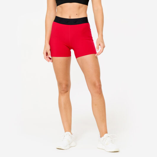 Women's Fitness Elasticated High-rise Short Shorts - Red