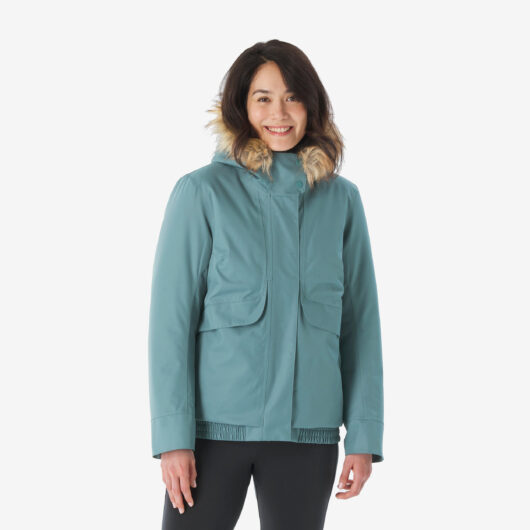 Women's Waterproof Hiking Anorak -8°c - Nh500 - Green
