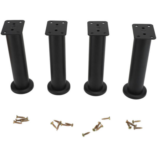 Yosoo Health Gear 4PCS Adjustable Furniture Legs 18-30cm for Kitchen Shelves, Sofa, Table, Chair, Desk, Cabinet, 600LB Weight Capacity, Bathroom
