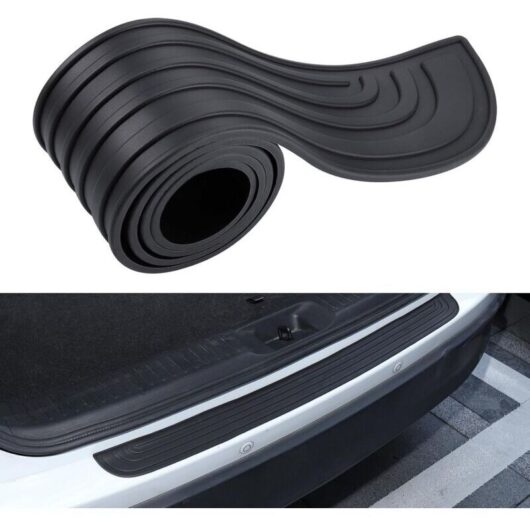 1 piece Car Bumper Protector, 90 cm x 7 cm Self-Adhesive Rubber, Anti-Scratch Trunk Sill Protector Strip for Cars