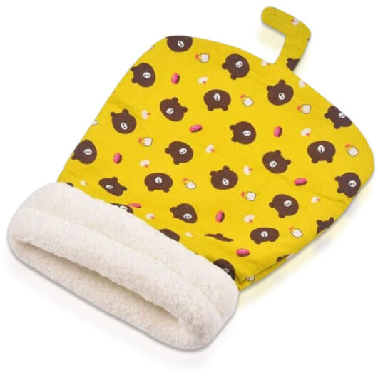 1 piece sleeping bag, winter cat kennel, 360° wrap-around and self-heating blanket for indoor cats under 7.5 kg.