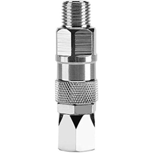 12x3x3xcm Sprayer Fitting, 1/4 in, 360 Degree Rotating Airless High Pressure Spray Gun Hose Stainless Steel Swivel Fitting Accessories for