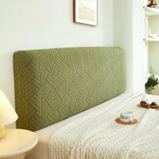 180cm, Green Headboard Covers, Stretchable Protective Headboard Cover, Dustproof, Modern, Fits Most Headboards