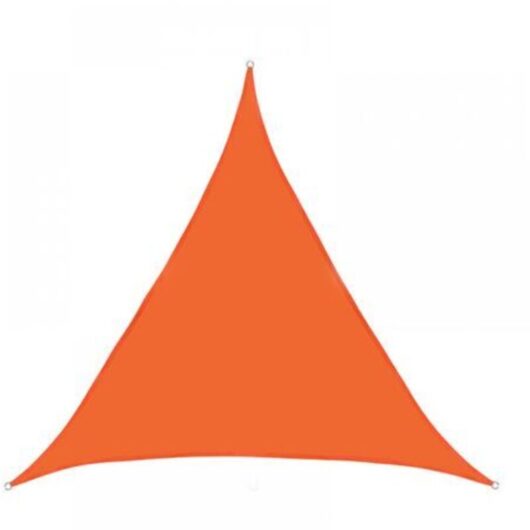 1PC 2 X 2 X 2 M orange Voile Sunshade Triangle UV Protection Sun Shade Waterproof Awning for Outdoor Patio Pergola