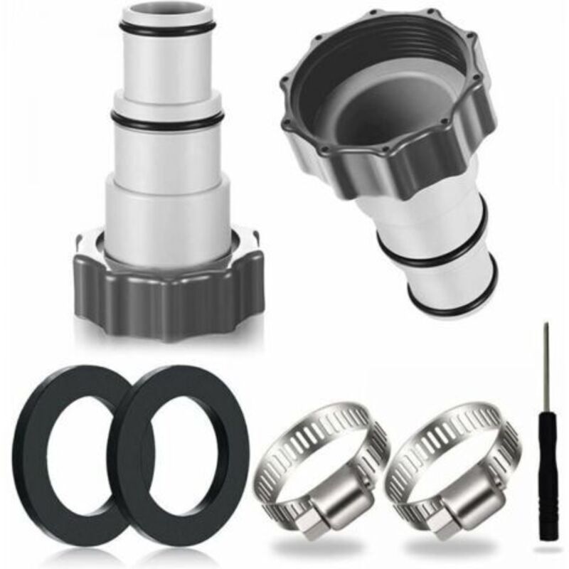 2 Pool Hose Adapters, Pump Hose Adapters, Pool Hose Fittings