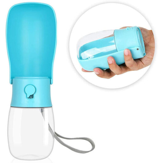 280ml dog water bottles, collapsible travel water bottle for dogs, portable water bottle for dogs, cats, pets, outdoor walks, travel, drinking