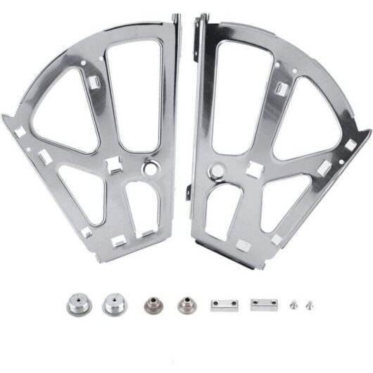 2Pcs Cabinet Hinges - Stainless Steel Shoe Drawer Hinges Replacement Frame Fittings (Size: 2 Layers)