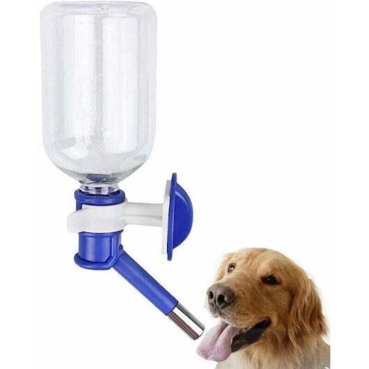 [NEVER USED] Dog Cat Water Dispensers Dog Water Bottle Dog Water Bottle to Hang on Cage 500ml Water Bottle