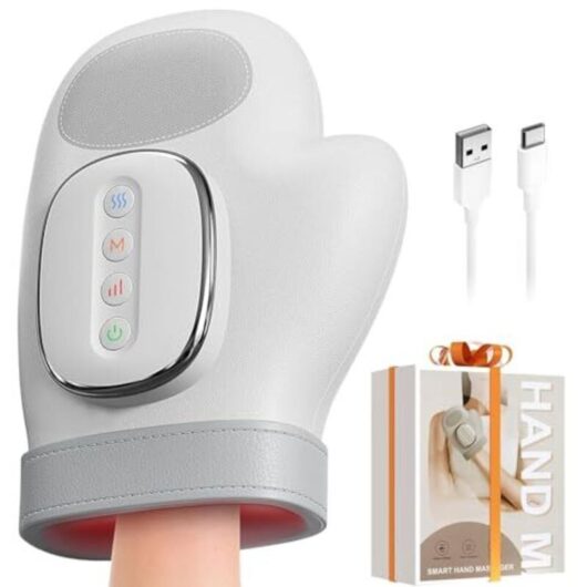 [NEVER USED] Intelligent hand massager with heat compression for pain relief of arthritis and carpal tunnel syndrome, electric Shiatsu