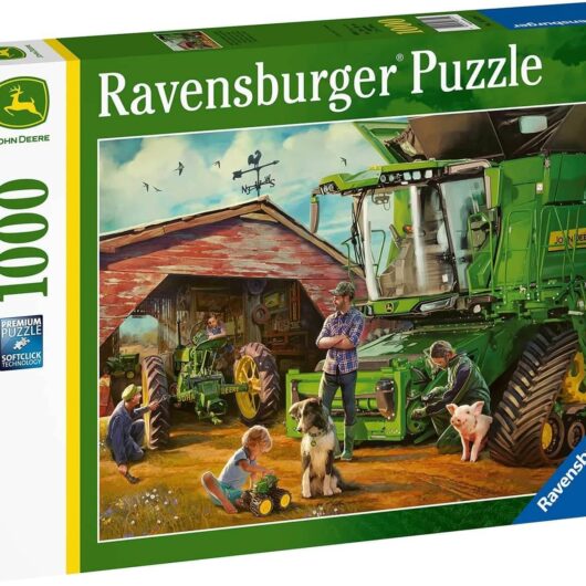 Ravensburger John Deere Then & Now 1000 Piece Jigsaw Puzzle