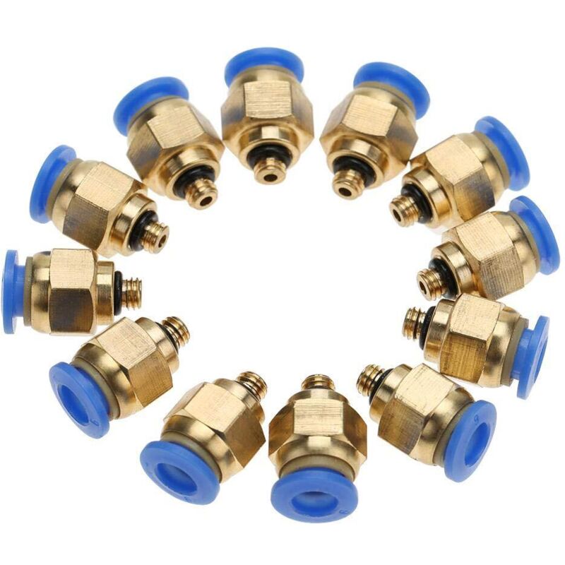 Tinor - M5 Pneumatic Fittings Air Hose Connector Straight Male Thread Quick Connect Connector(PC4-M5 20pcs)