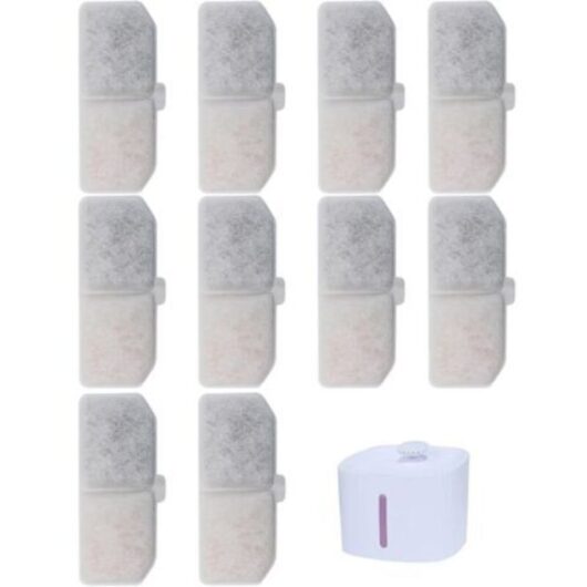 Water dispenser filter, special for automatic pet water dispensers, rectangular activated carbon water circulation filter, suitable for cat waterers.