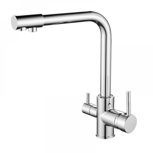 Way Kitchen Faucet, 360° Swivel Kitchen Mixer Tap, Drinking Water Kitchen Faucet, Kitchen Sink Mixer Tap with Filtered Water Outlet