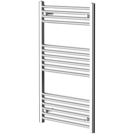 Wholesale Domestic - Pizarro Chrome 1000mm x 600mm Straight Heated Towel Rail