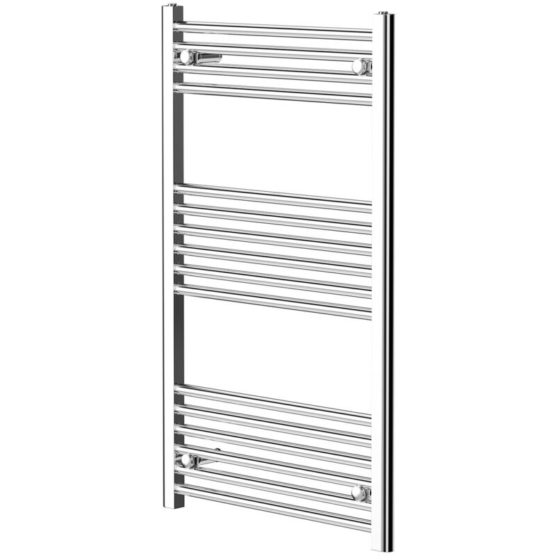 Wholesale Domestic - Pizarro Chrome 1000mm x 600mm Straight Heated Towel Rail