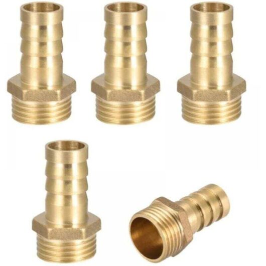 Ymyny - Brass External Threaded End Fitting, 4'' x 14mm Hose Fittings, Suitable for Garden Hose Fittings, Pressure Reducers, Water Pumps, Swimming