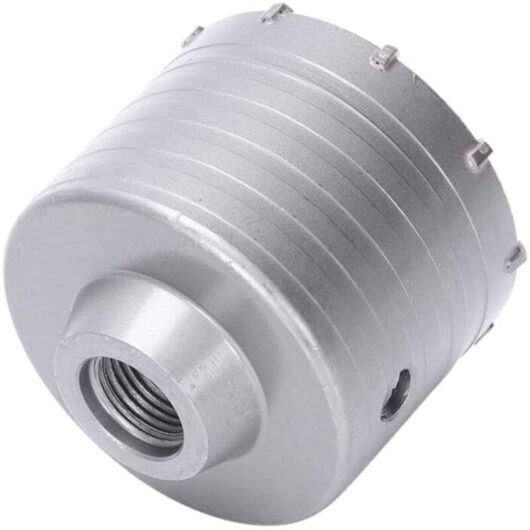 1 concrete hole saw, 90 mm diameter, with central drill bit, for brick and cement walls, air conditioning installation and pipework